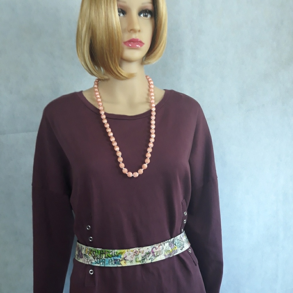Silence & noise burgundy dress, size small